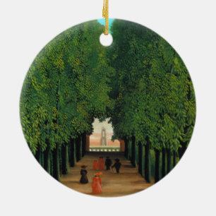 Henri Rousseau, Allé i parken vid Saint Cloud Julgransprydnad Keramik