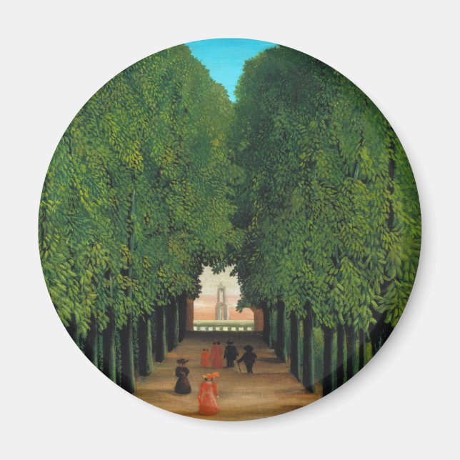Henri Rousseau, Allé i parken vid Saint Cloud Magnet (Framsidan)
