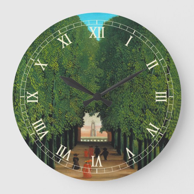 Henri Rousseau, Allé i parken vid Saint Cloud Stor Klocka (Framsida)