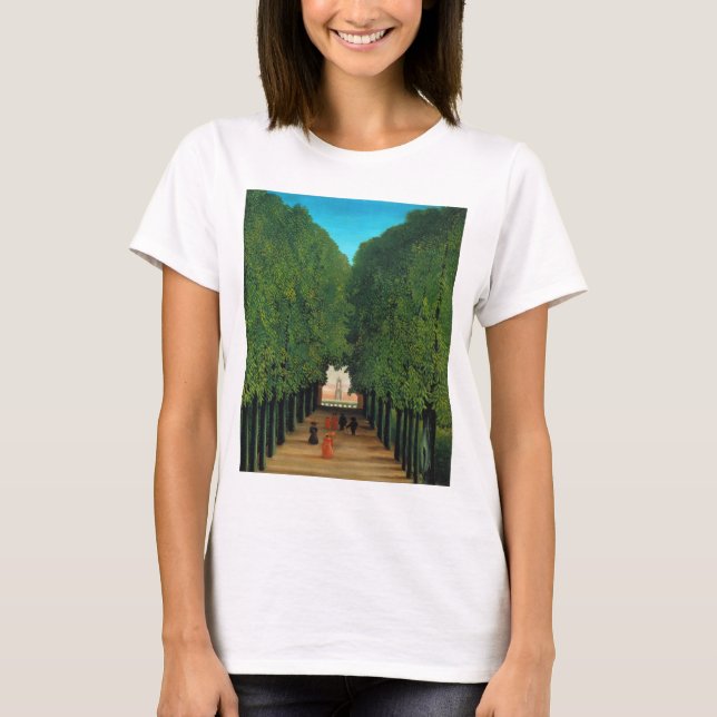 Henri Rousseau, Allé i parken vid Saint Cloud Tröja (Framsida)