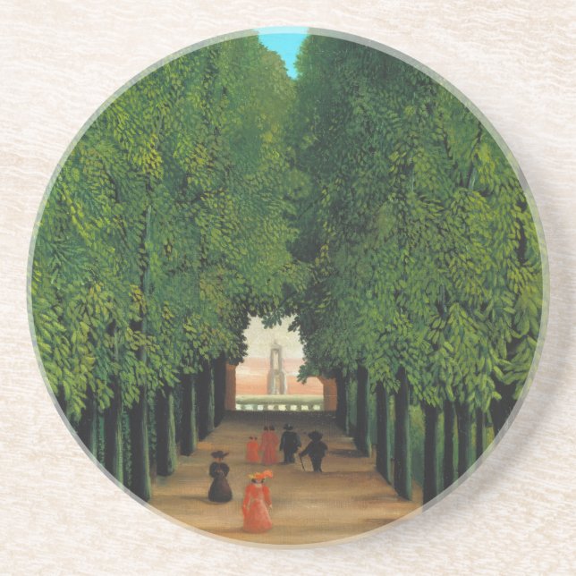 Henri Rousseau, Allé i parken vid Saint-Cloud Underlägg (Framsidan)