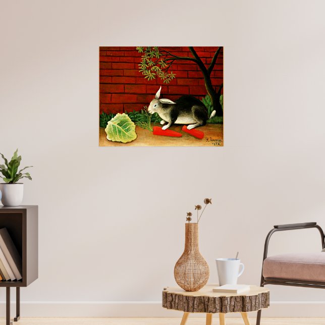 Henri Rousseau art.: Rabbit Poster (Vardagsrum 3)