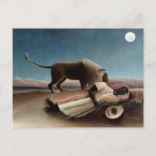 Henri Rousseau art: Spipande zigenare Vykort