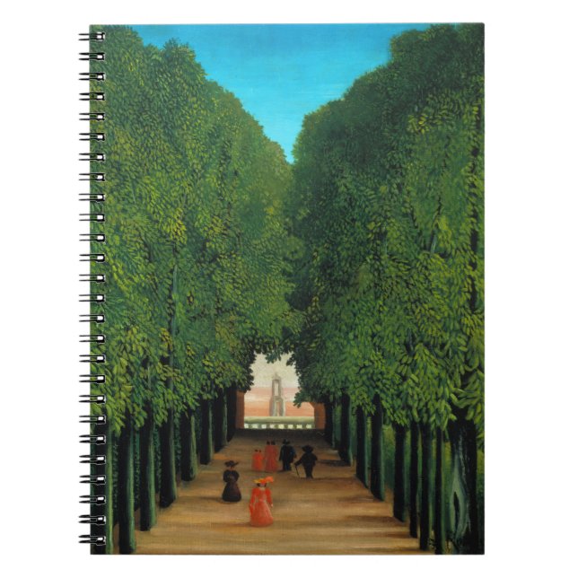 Henri Rousseau, Avenue i parken Saint Cloud Anteckningsbok Med Spiral (Framsidan)