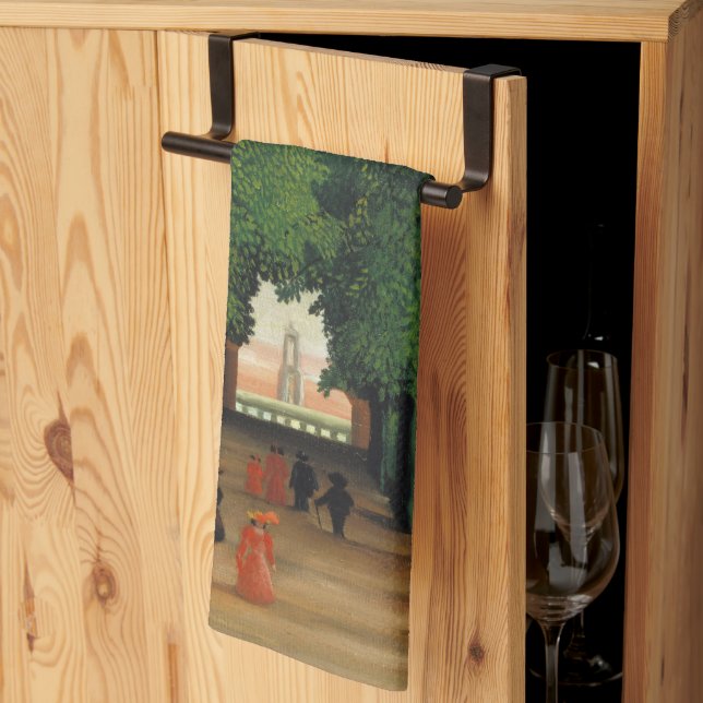 Henri Rousseau, Avenue i parken Saint Cloud Kökshandduk (Thirds Fold)