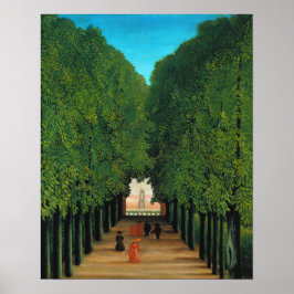 Henri Rousseau, Avenue i parken Saint Cloud Poster