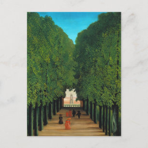 Henri Rousseau, Avenue i parken Saint Cloud Vykort