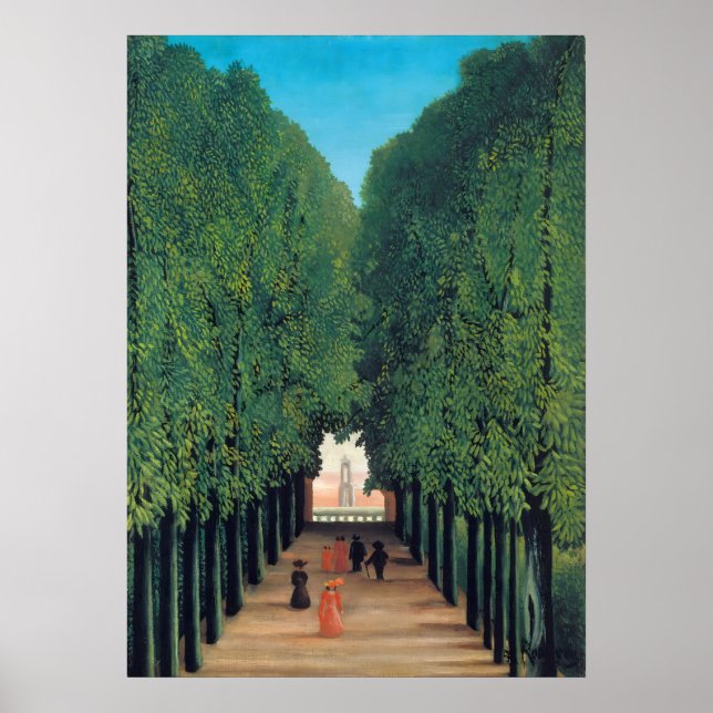 Henri Rousseau - Avenue i Saint-Cloud Park Poster (Framsidan)