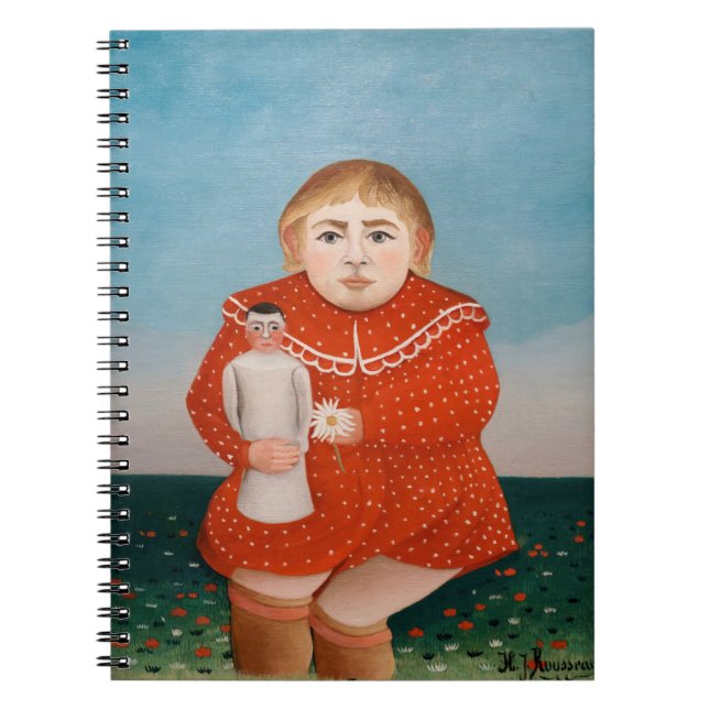Henri Rousseau - Barn med doll Anteckningsbok (Framsidan)