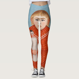 Henri Rousseau - Barn med doll Leggings
