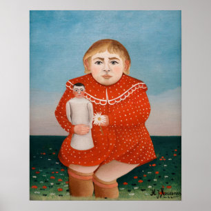 Henri Rousseau - Barn med doll Poster