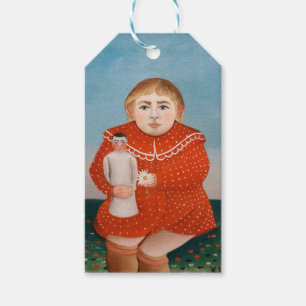 Henri Rousseau - Barn med doll Presentetikett