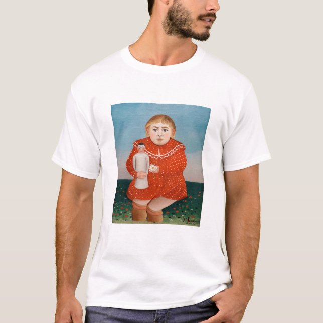 Henri Rousseau - Barn med doll T Shirt (Framsida)