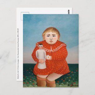 Henri Rousseau - Barn med doll Vykort