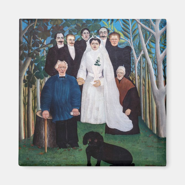 Henri Rousseau - Brölloppsfesten Magnet (Framsidan)