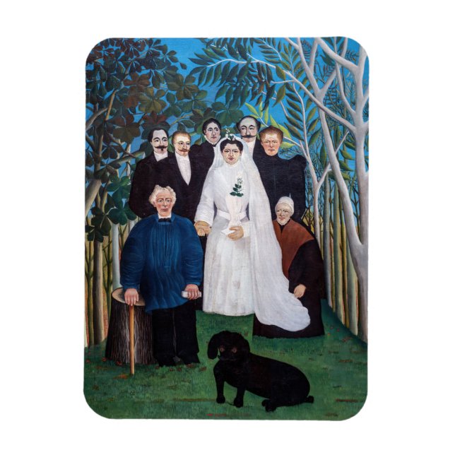 Henri Rousseau - Brölloppsfesten Magnet (Vertikal)