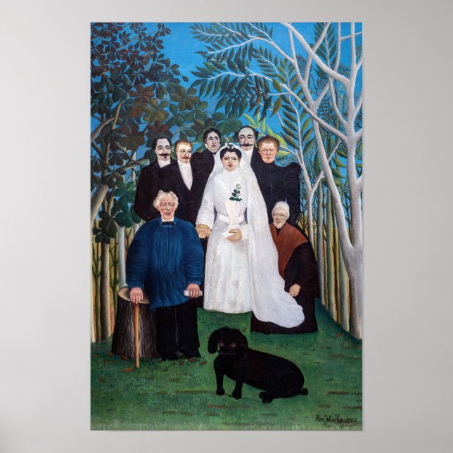 Henri Rousseau - Brölloppsfesten Poster (Framsidan)
