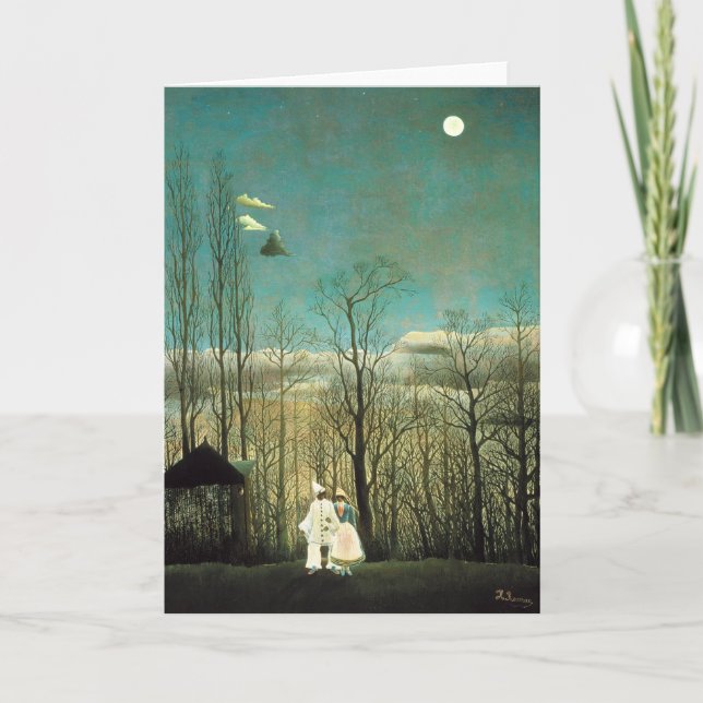 Henri Rousseau Carnival Evening Greeting Card Kort (Framsida)