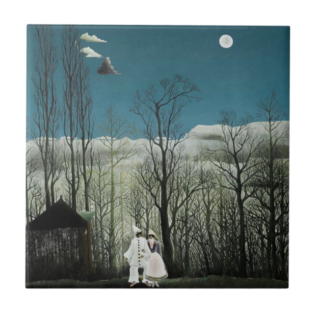 Henri Rousseau - Carnival Evening Kakelplatta (Framsidan)