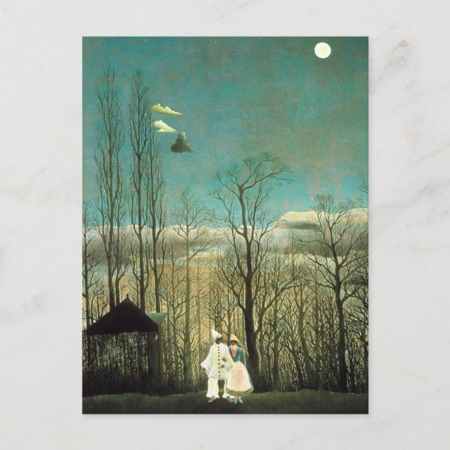 Henri Rousseau Carnival Evening Postcard Vykort (Framsida)