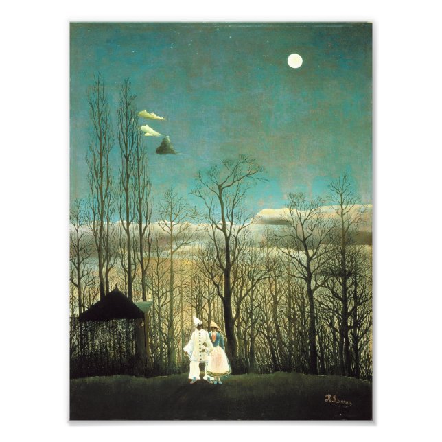 Henri Rousseau Carnival Evening Print Fototryck (Framsidan)