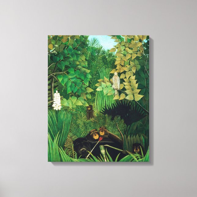 Henri Rousseau - De glada gycklarna Canvastryck (Framsida)