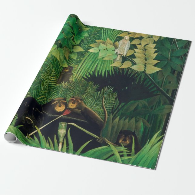 Henri Rousseau - De glada gycklarna Presentpapper (Utrullad)