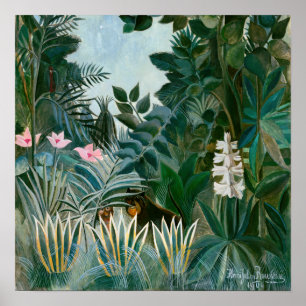 Henri Rousseau - Den Equatoriala Djungeln Poster
