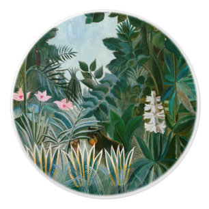 Henri Rousseau - Den Equatoriella Djungeln Knopp