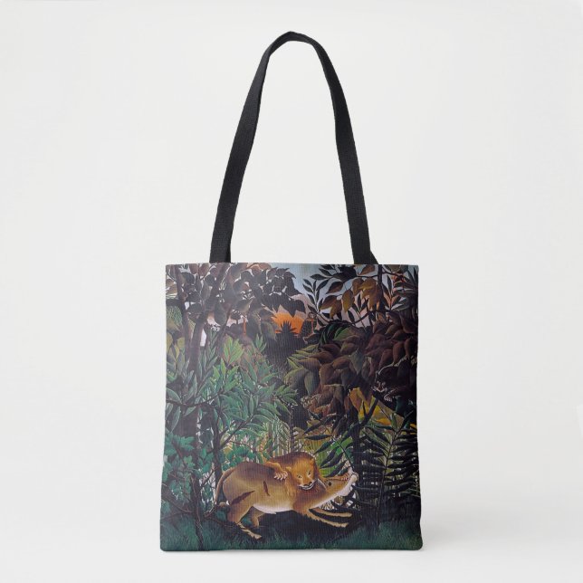 Henri Rousseau - Den hungriga lejonet Tygkasse (Framsida)