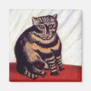 Henri Rousseau - Den randiga katten Magnet