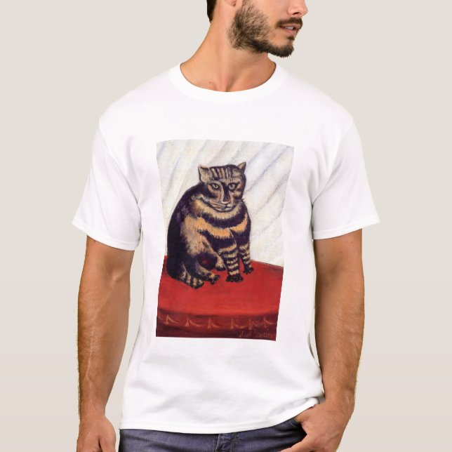 Henri Rousseau - Den randiga katten T Shirt (Framsida)