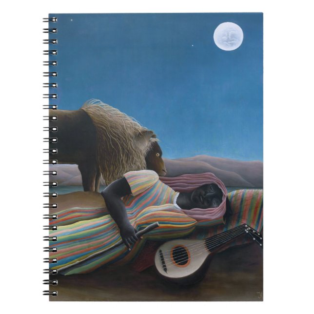 Henri Rousseau - den sovande zigenaren Anteckningsbok (Framsidan)