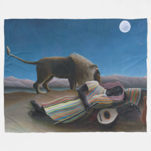 Henri Rousseau - den sovande zigenaren Fleecefilt