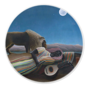 Henri Rousseau - den sovande zigenaren Knopp