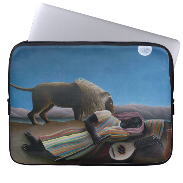 Henri Rousseau - den sovande zigenaren Laptop Fodral (Framsidan)