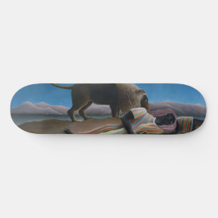 Henri Rousseau - den sovande zigenaren Mini Skateboard Bräda 18,5 Cm