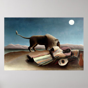Henri Rousseau, den sovande zigenaren Poster