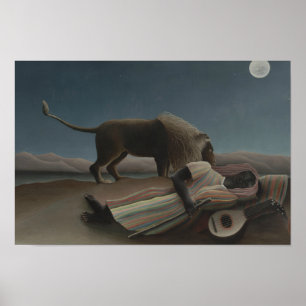 Henri Rousseau - den sovande zigenaren Poster
