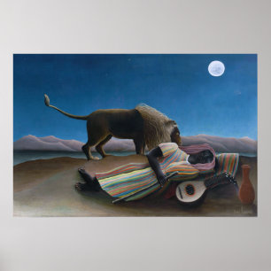 Henri Rousseau - den sovande zigenaren Poster