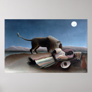 Henri Rousseau, den sovande zigenaren Poster