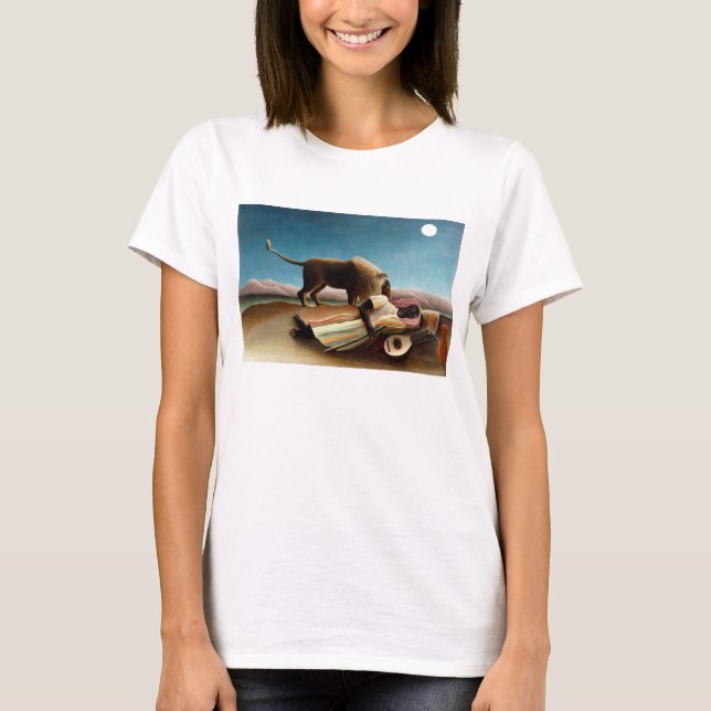 Henri Rousseau Den sovande zigenaren T-shirt (Framsida)