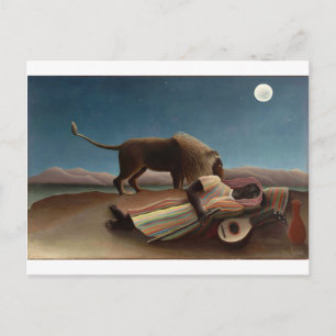Henri Rousseau, den sovande zigenaren Vykort