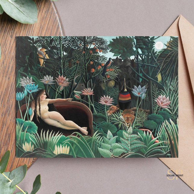 Henri Rousseau Dream 1910 Art Exhibition Vykort (Skapare uppladdad)