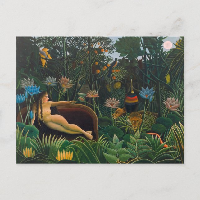 Henri Rousseau Dream CC0691 Naïvist Postcard Vykort (Framsida)