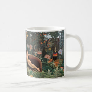 Henri Rousseau Dream Jungle Flowers Surrealism Kaffemugg