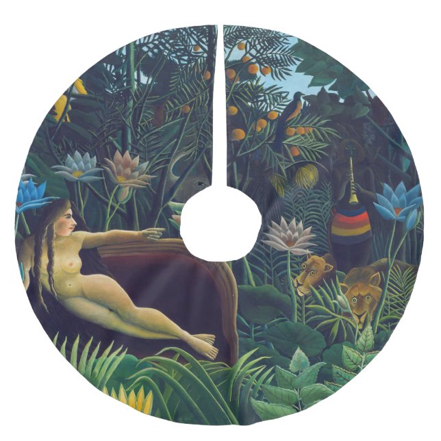Henri Rousseau - Dream / Le Reve Julgransmatta Borstad Polyester (Framsidan)