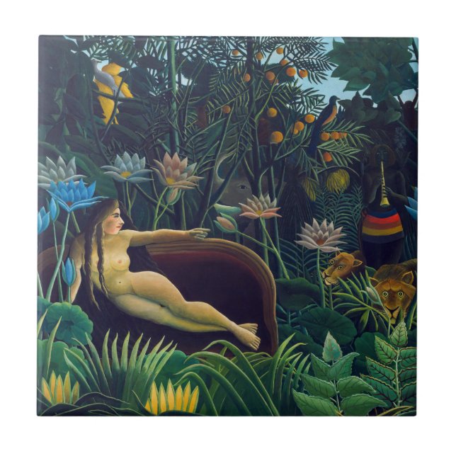 Henri Rousseau - Dream / Le Reve Kakelplatta (Framsidan)