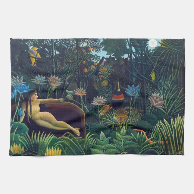 Henri Rousseau - Dream / Le Reve Kökshandduk (Horisontell)