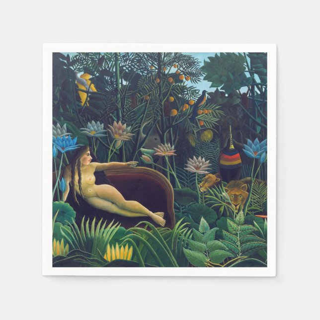 Henri Rousseau - Dream / Le Reve Pappersservett (Framsidan)